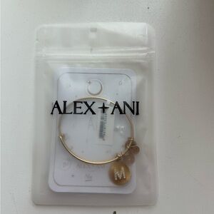 Alex and Ani Gold Initial Charm Bracelet